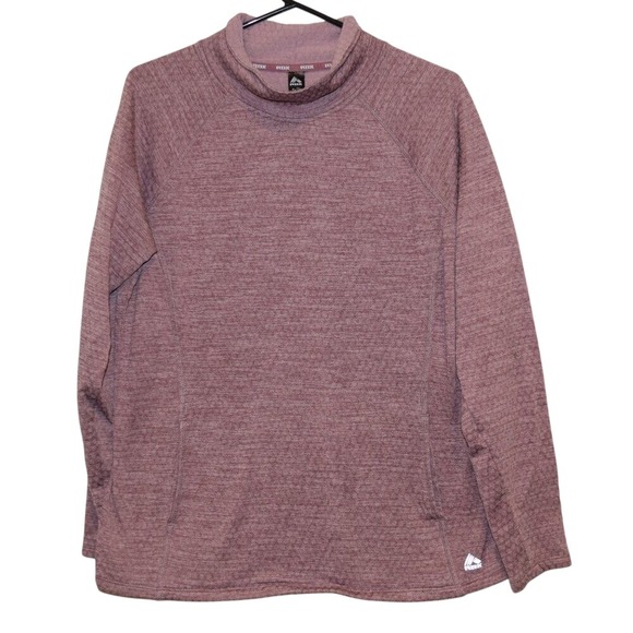RBX Pullover Top Womens XL Mauve Purple Excellent Mock Neck Long Sleeve Active - Picture 2 of 6